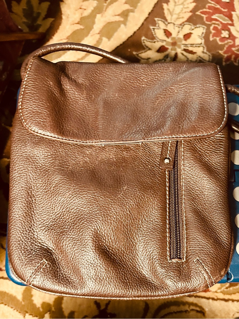 Women’s Brown Leather Crossbody Bag - Classic Everyday Carry